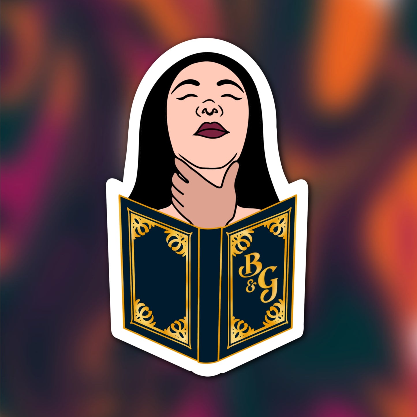 Book Me, Gag Me Sticker