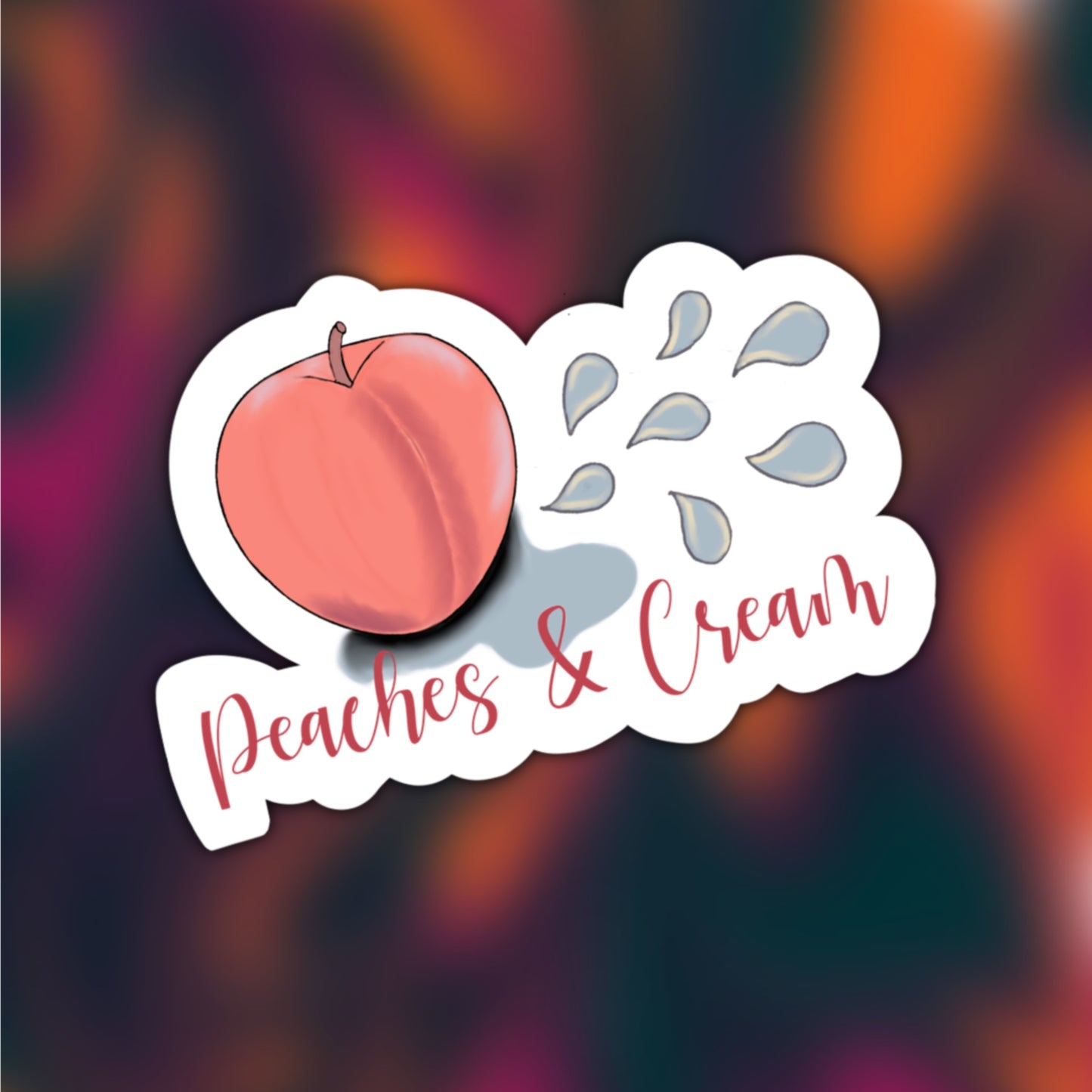 Peaches & Cream Sticker