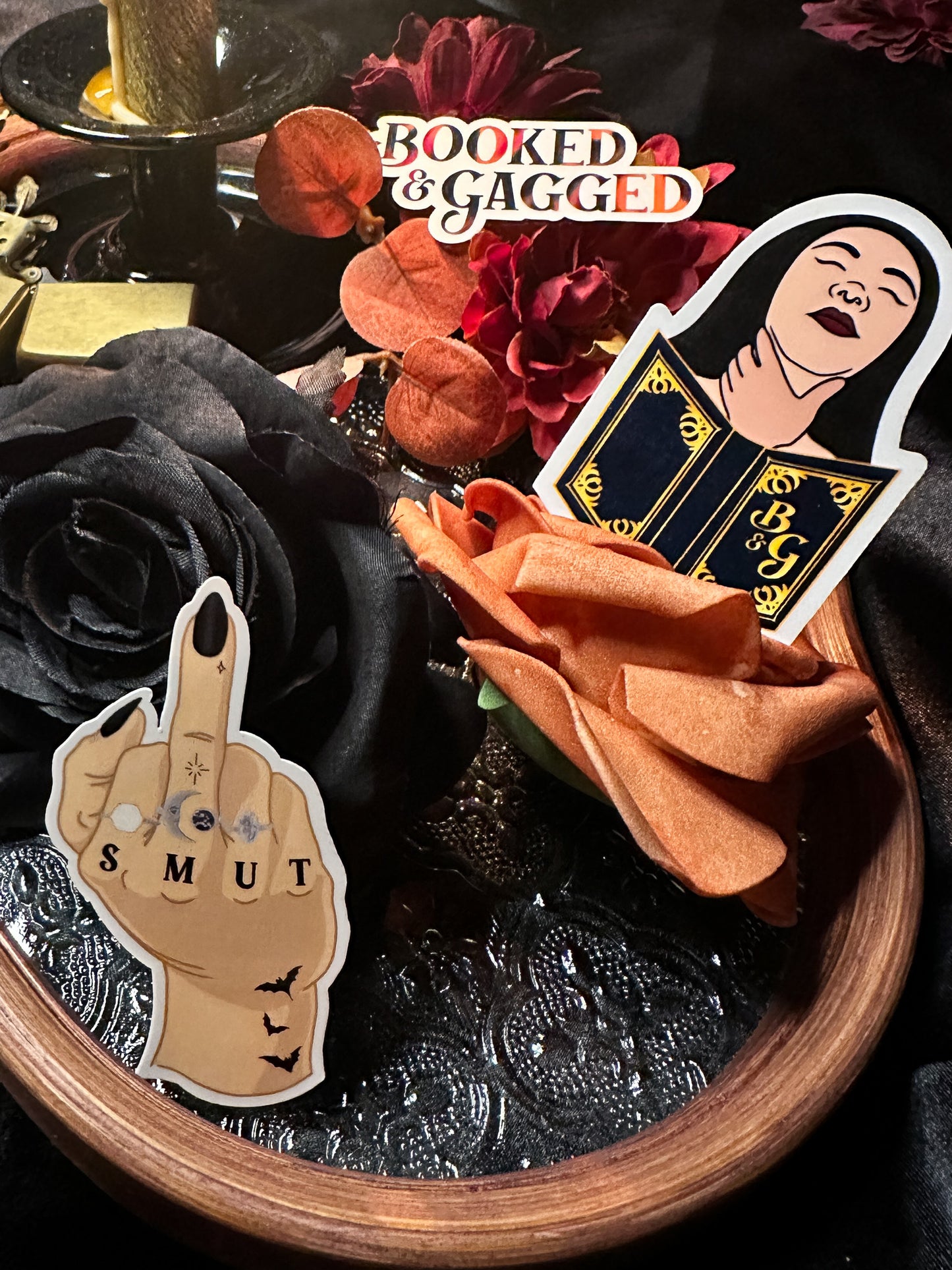 Book Me, Gag Me Sticker