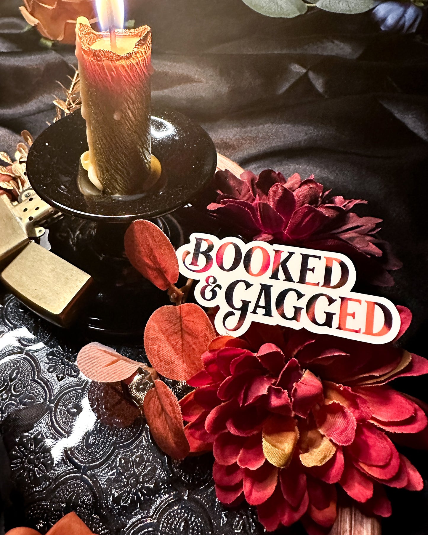 Booked & Gagged Sticker