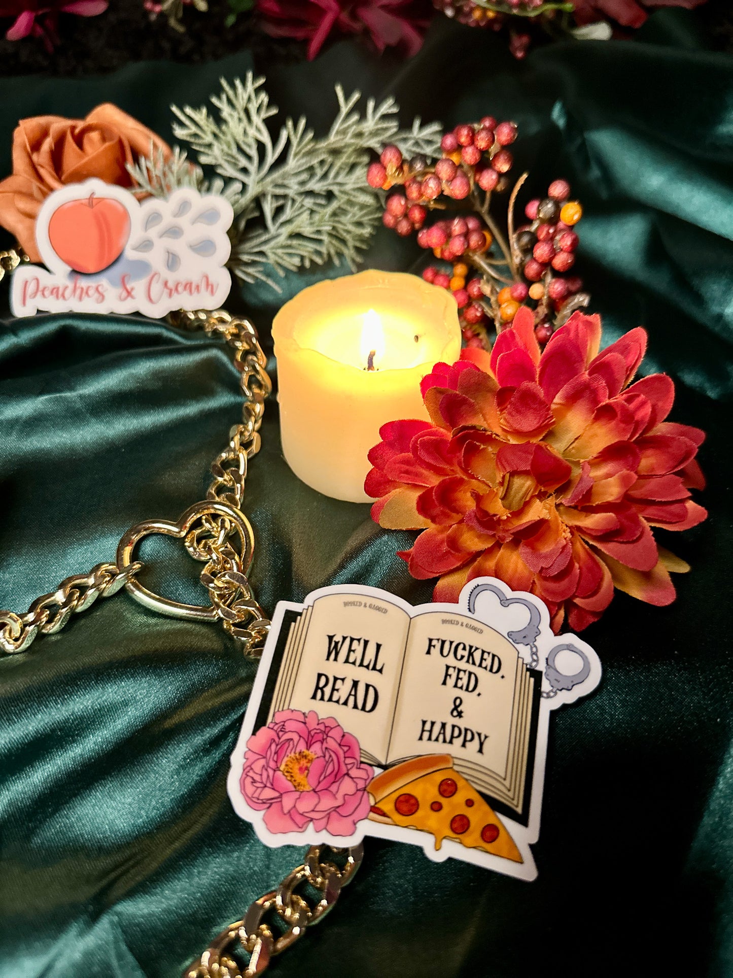 Well Read, Fucked, Fed, & Happy Sticker